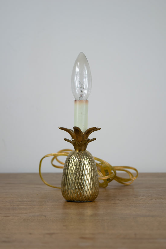 Vintage Brass Pineapple Lamp